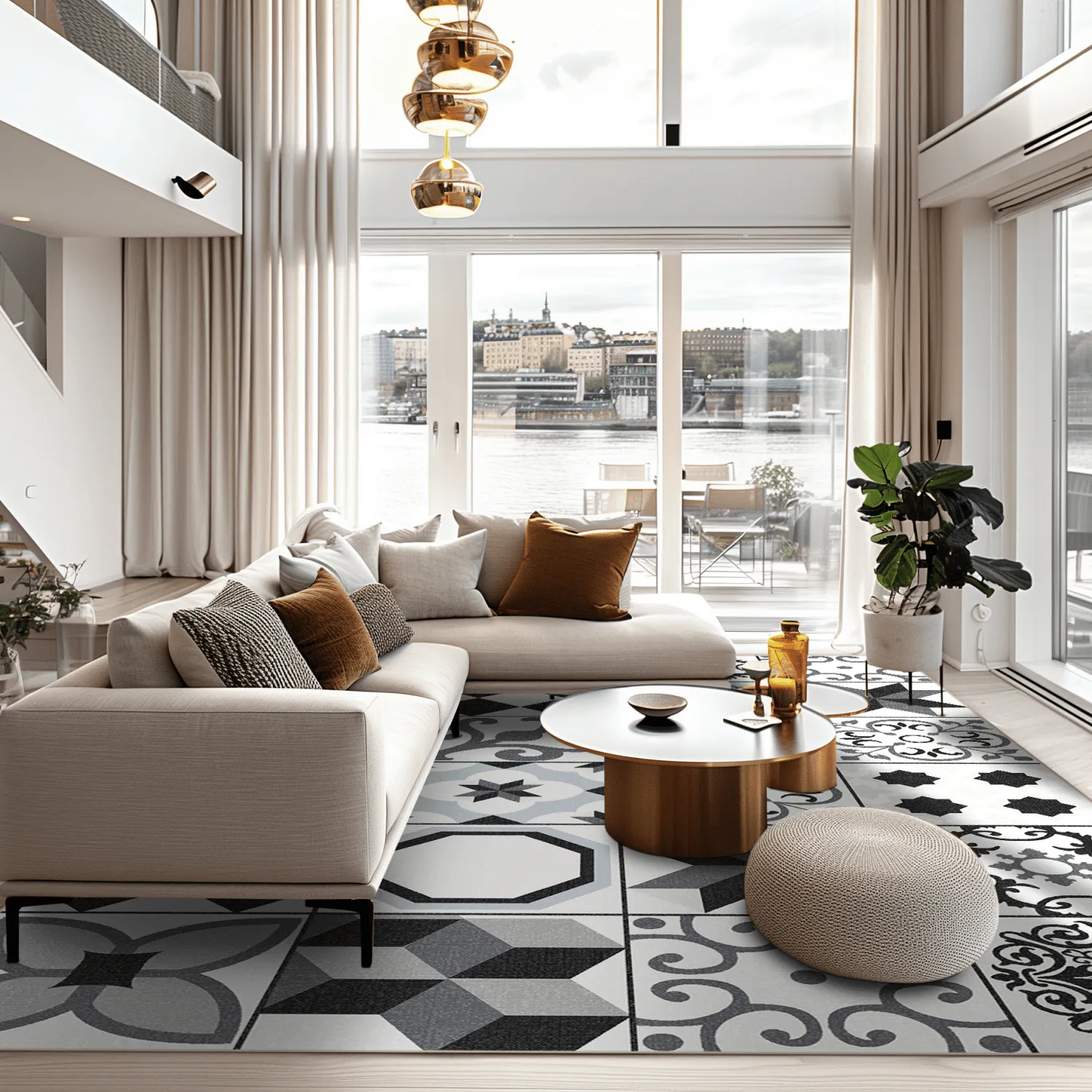 Wilton - Avent (beige/zwart)