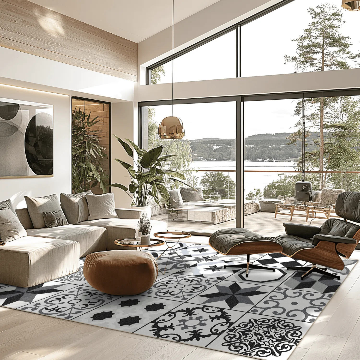 Wilton - Avent (beige/zwart)