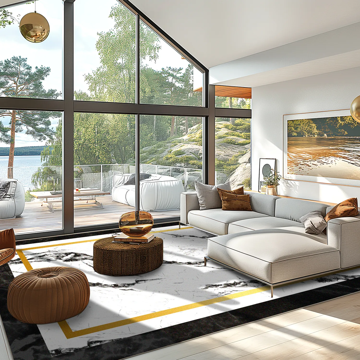 Wilton - Avola (zwart/wit/goud)