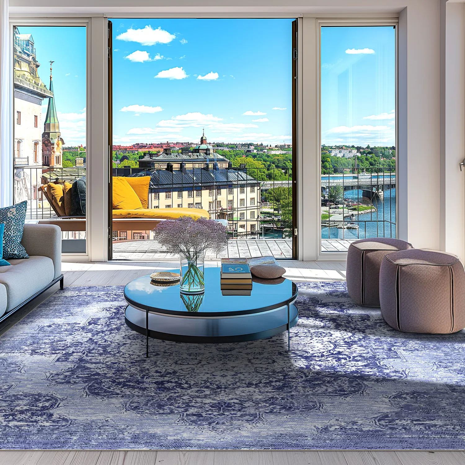 Wilton - Badem (blauw)