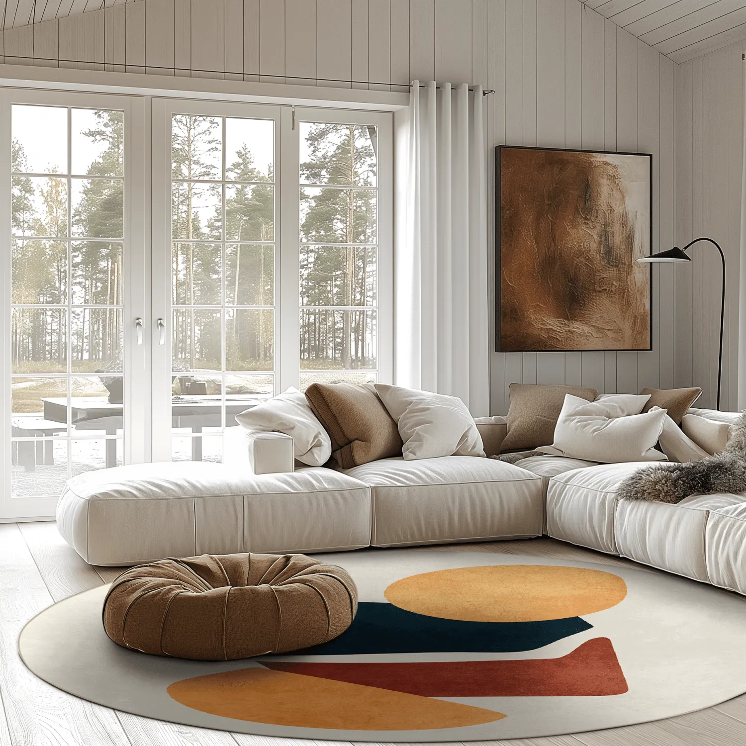 Rond vloerkleed - Beira (multi)