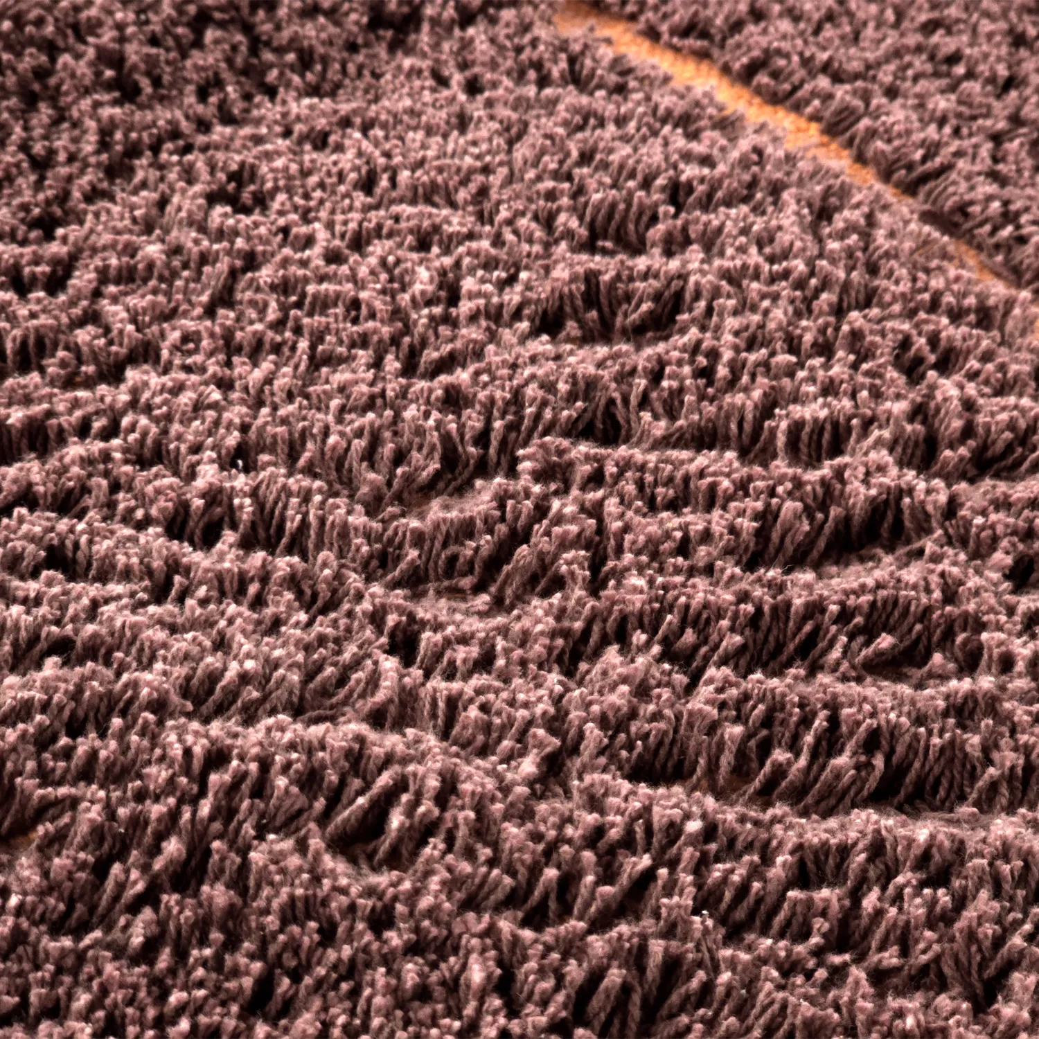 Hoogpolig vloerkleed - Bellevue Natural Cotton Shaggy (rood/oranje)