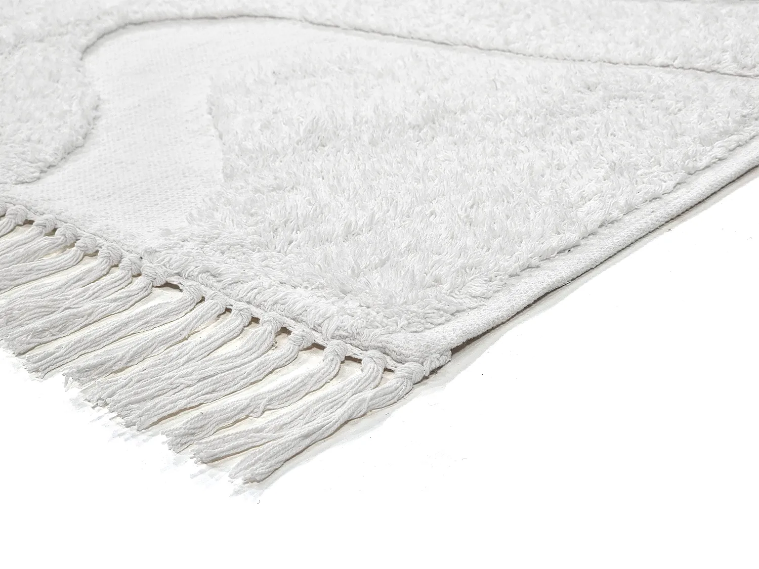 Hoogpolig vloerkleed - Bonnie Natural Cotton Shaggy (offwhite)