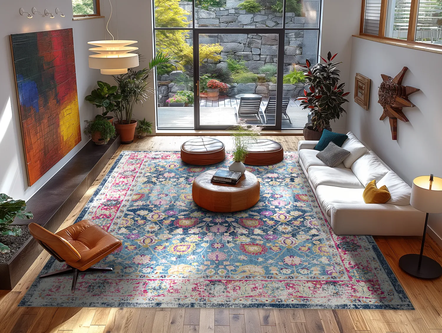 Wilton - Bouhjar (blauw/roze/multi)