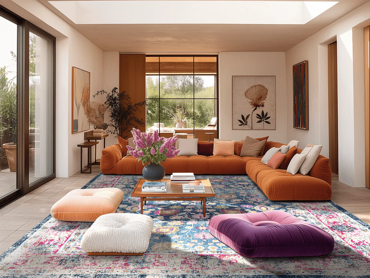 Wilton - Bouhjar (blauw/roze/multi)