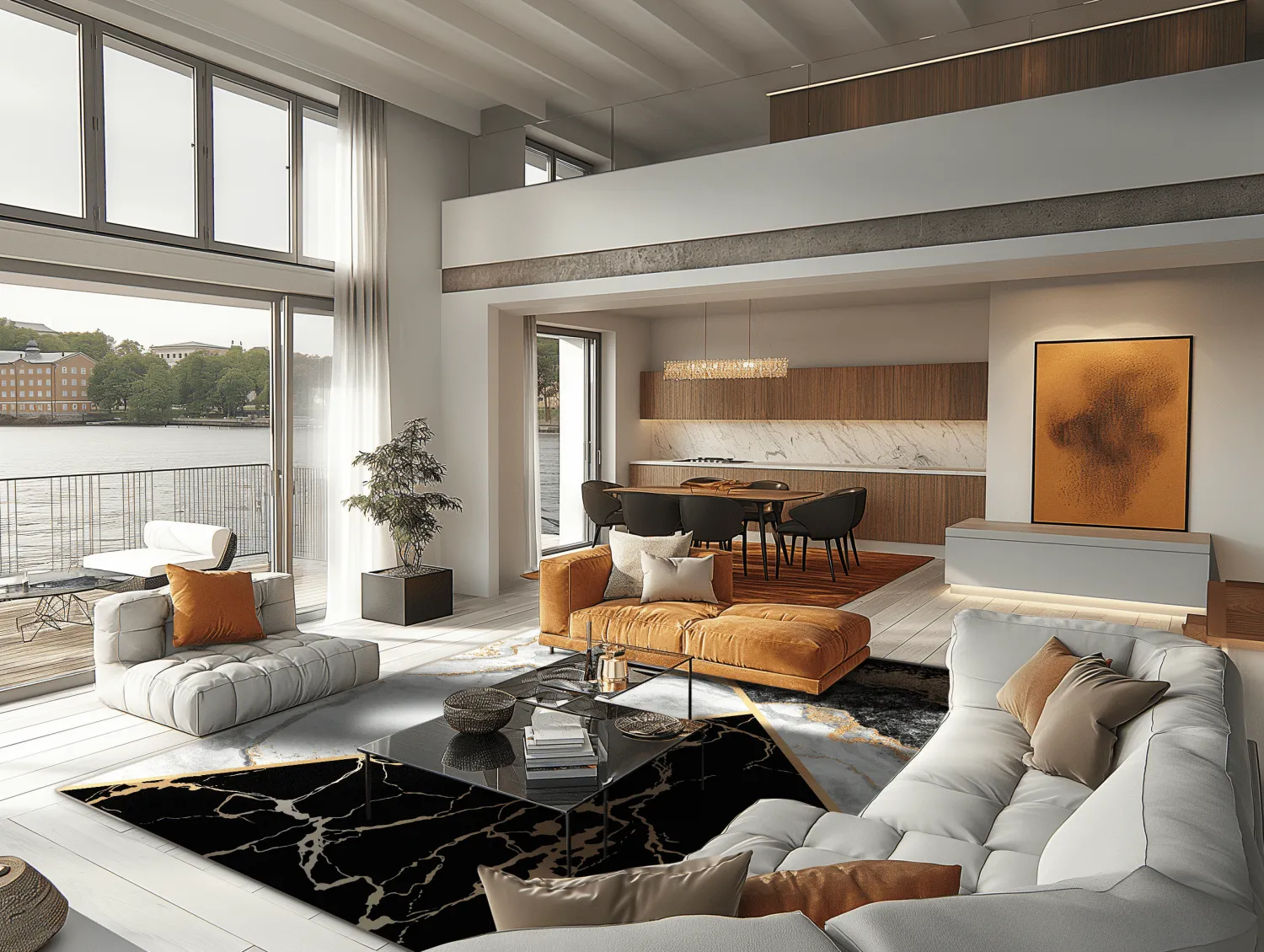 Wilton - Cassa (grijs/zwart/goud)