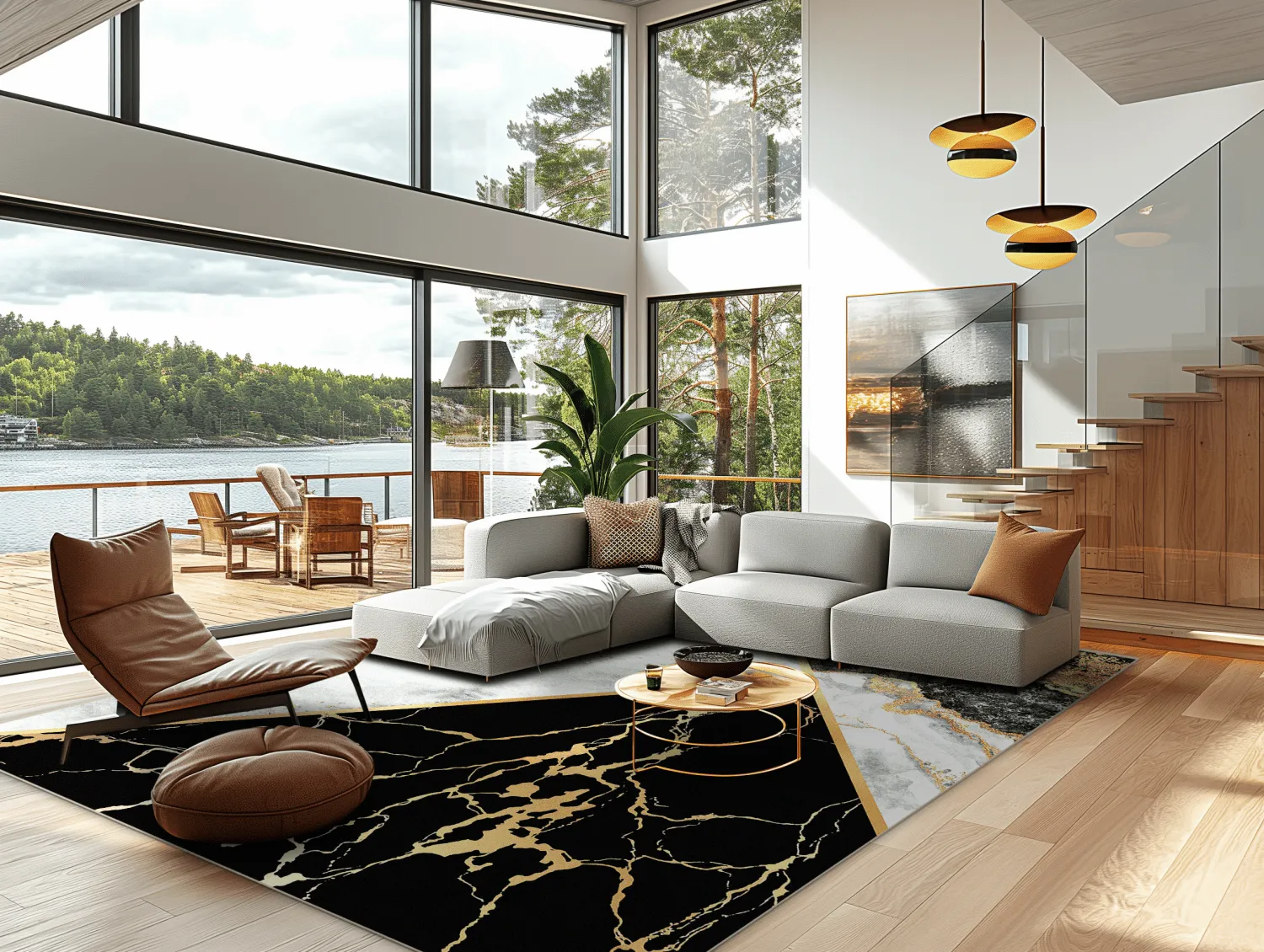 Wilton - Cassa (grijs/zwart/goud)