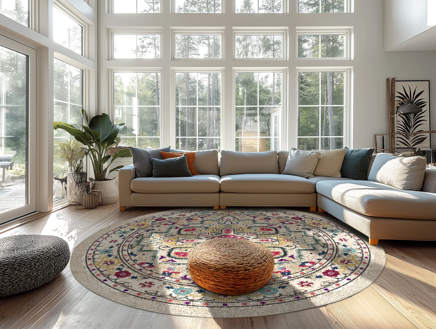 Rond vloerkleed - Castro (multi)