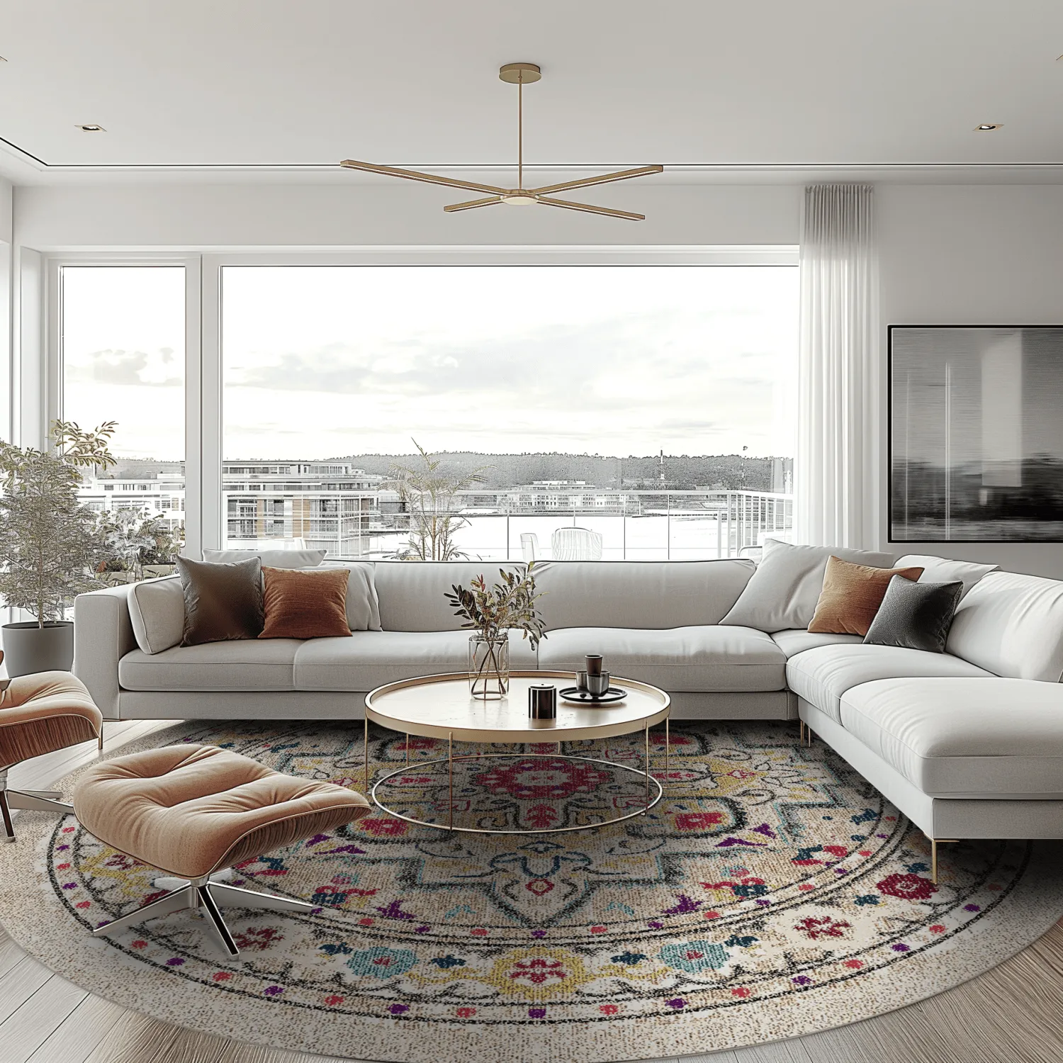 Rond vloerkleed - Castro (multi)