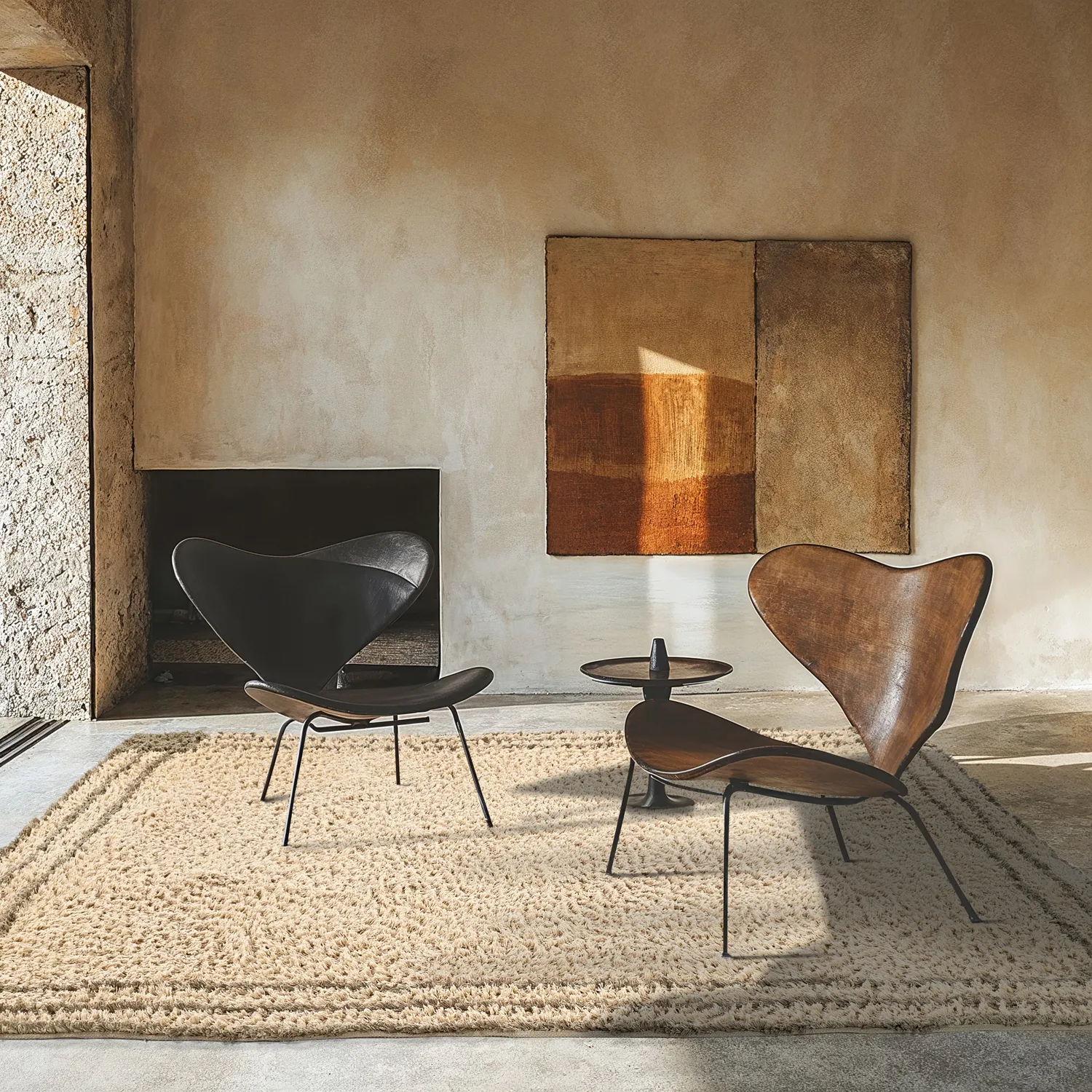 Hoogpolig vloerkleed - Cataya Natural Cotton Shaggy (beige/taupe)