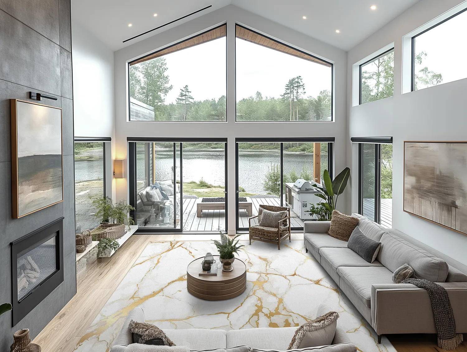 Wilton - Cesina (stone/wit/goud)