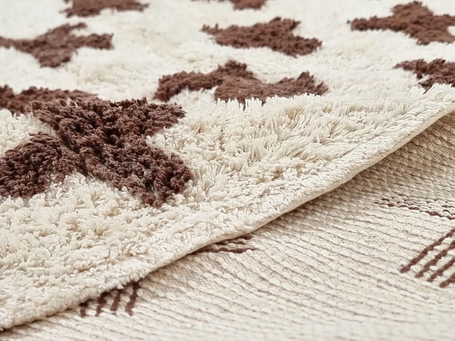 Ronde vloerkleden - Chesley Natural Cotton Shaggy (beige)