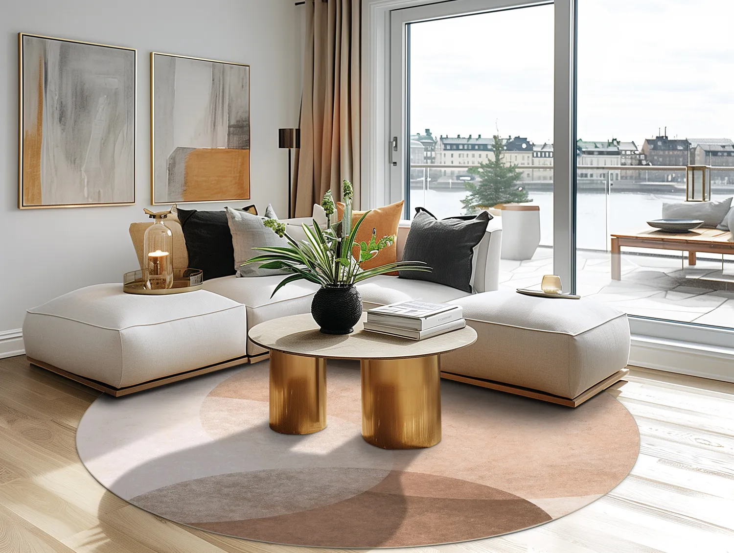 Rond vloerkleed - Craon (multi)