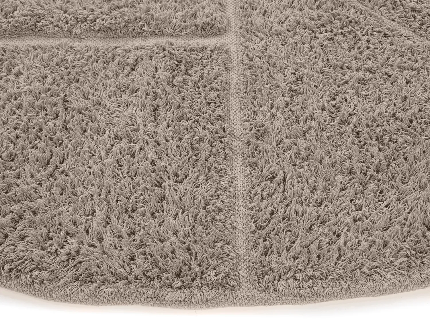 Ronde vloerkleden - Cremona Natural Cotton Shaggy (taupe)