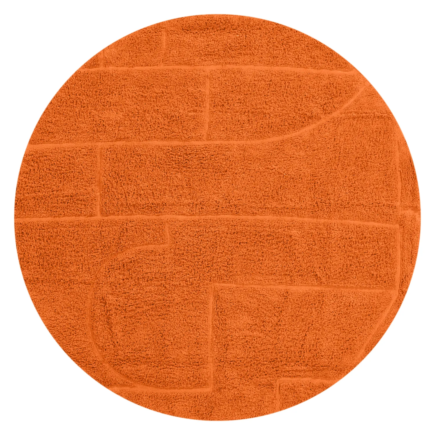 Ronde vloerkleden - Cremona Natural Cotton Shaggy (oranje)