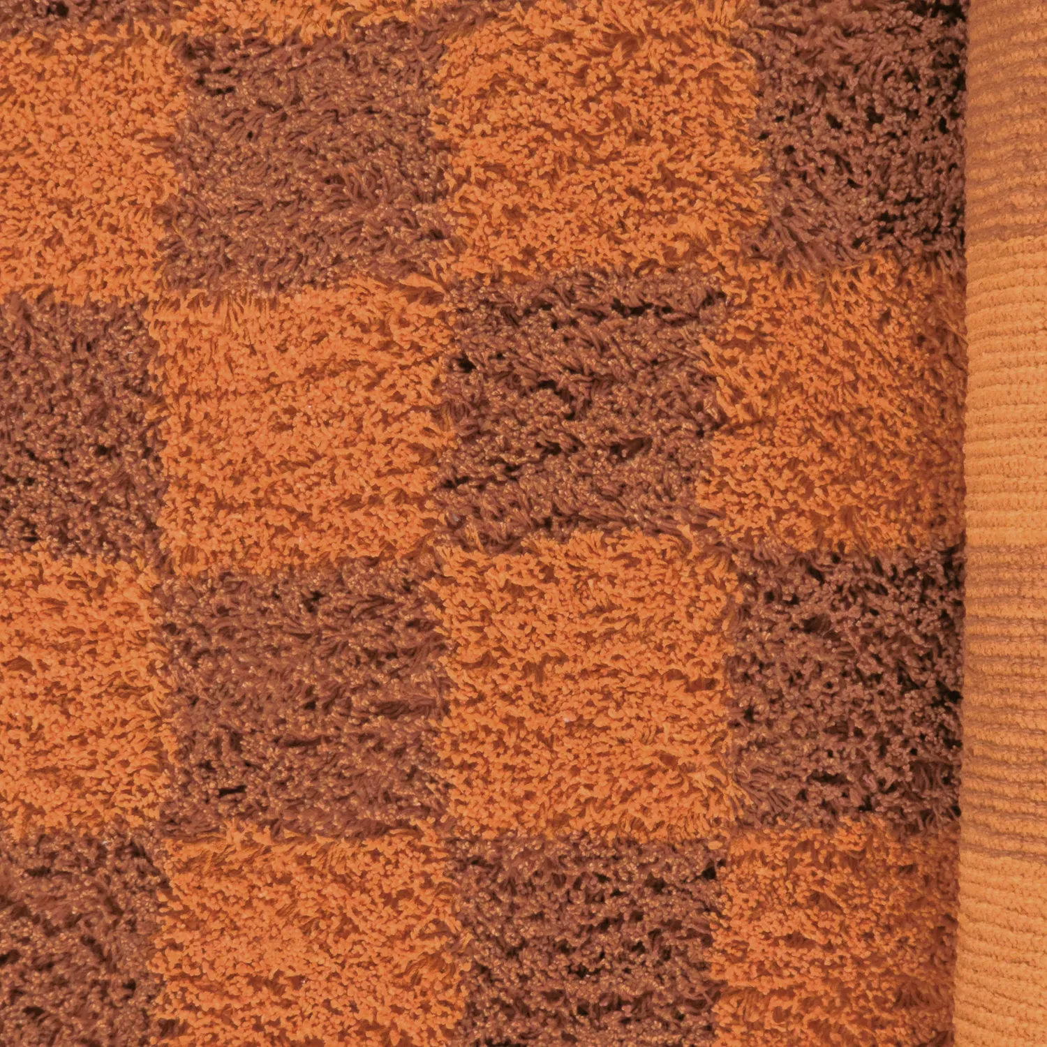 Hoogpolig vloerkleed - Elsey Natural Cotton Shaggy (oranje/rood)