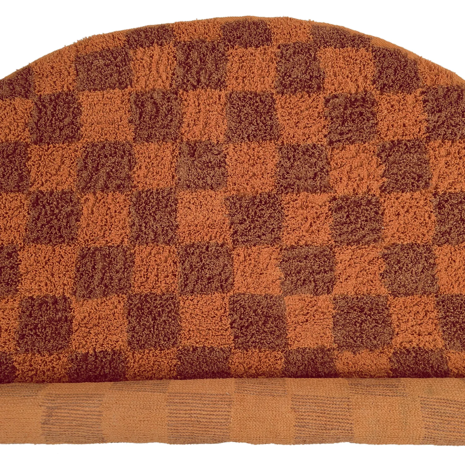 Ronde vloerkleden - Elsey Natural Cotton Shaggy (oranje/rood)