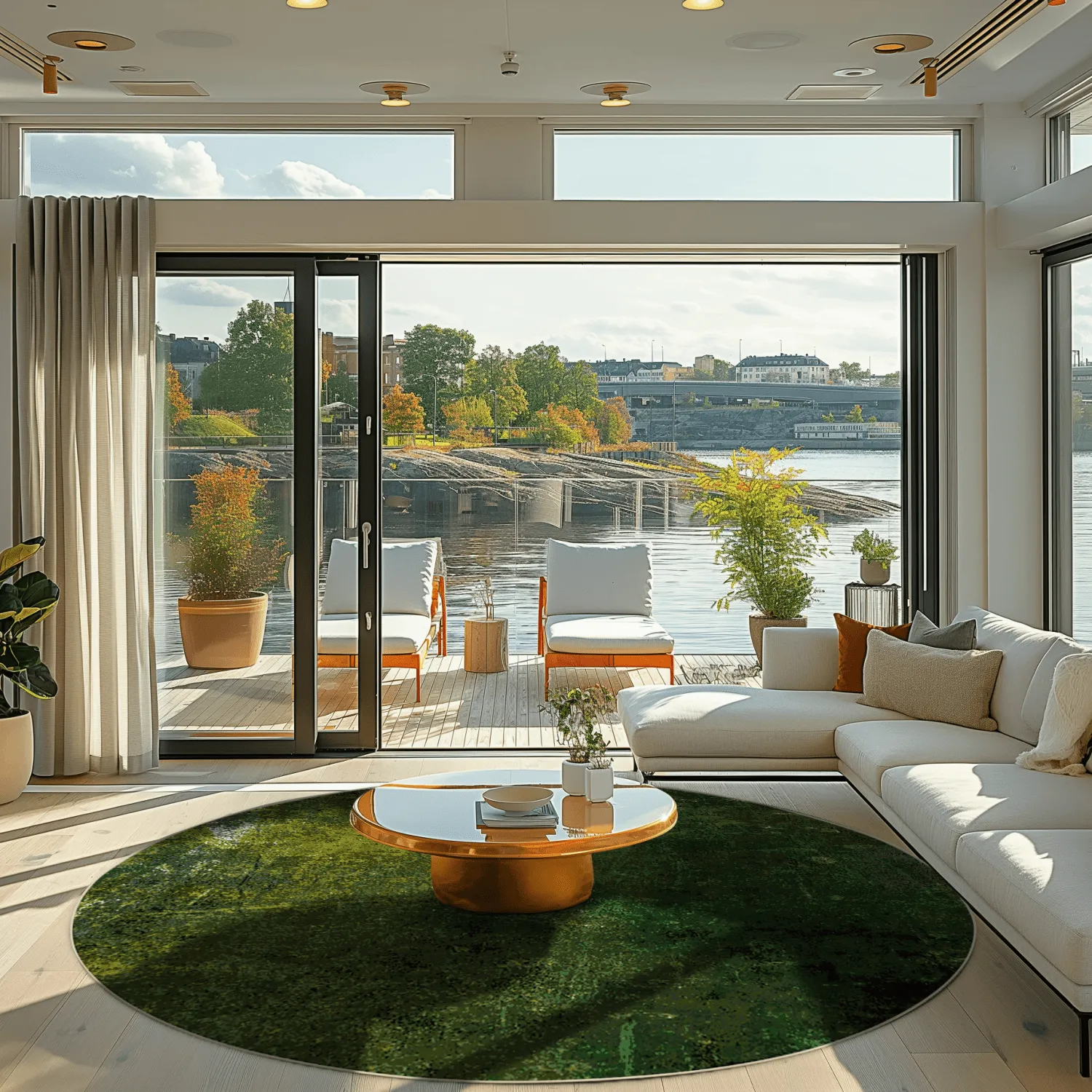 Rond vloerkleed - Estrada (groen)