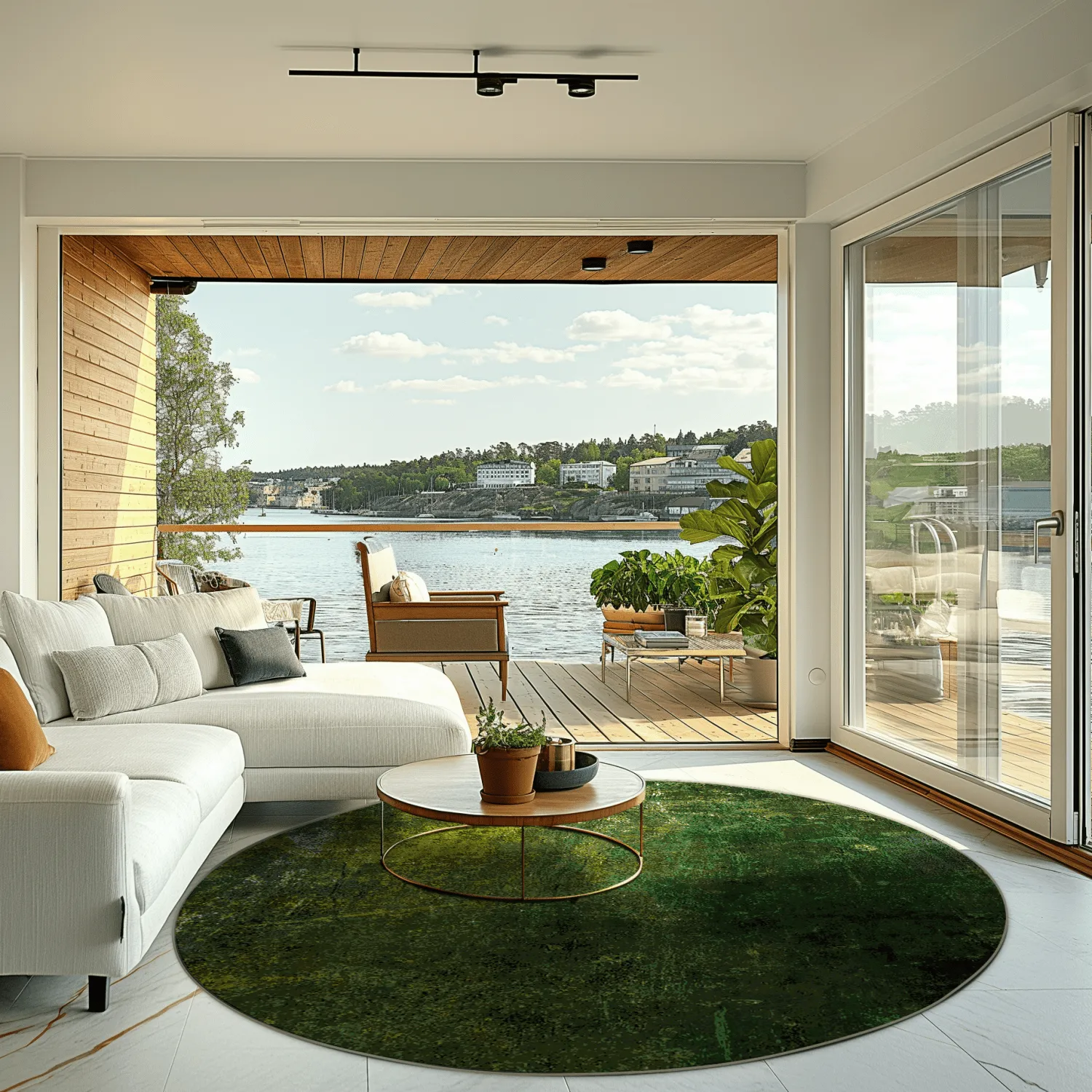 Rond vloerkleed - Estrada (groen)