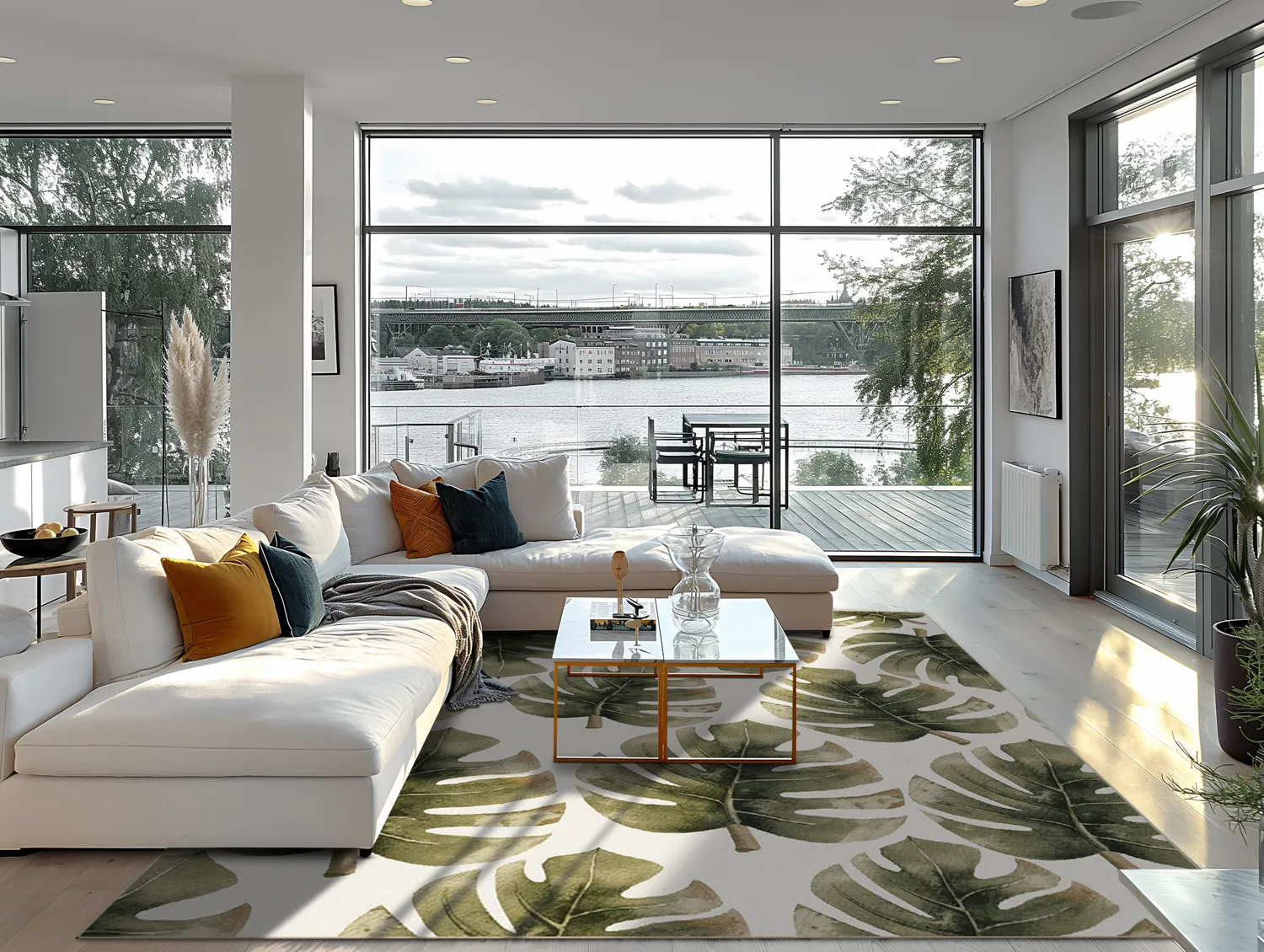 Wilton - Falling Leaves (groen)