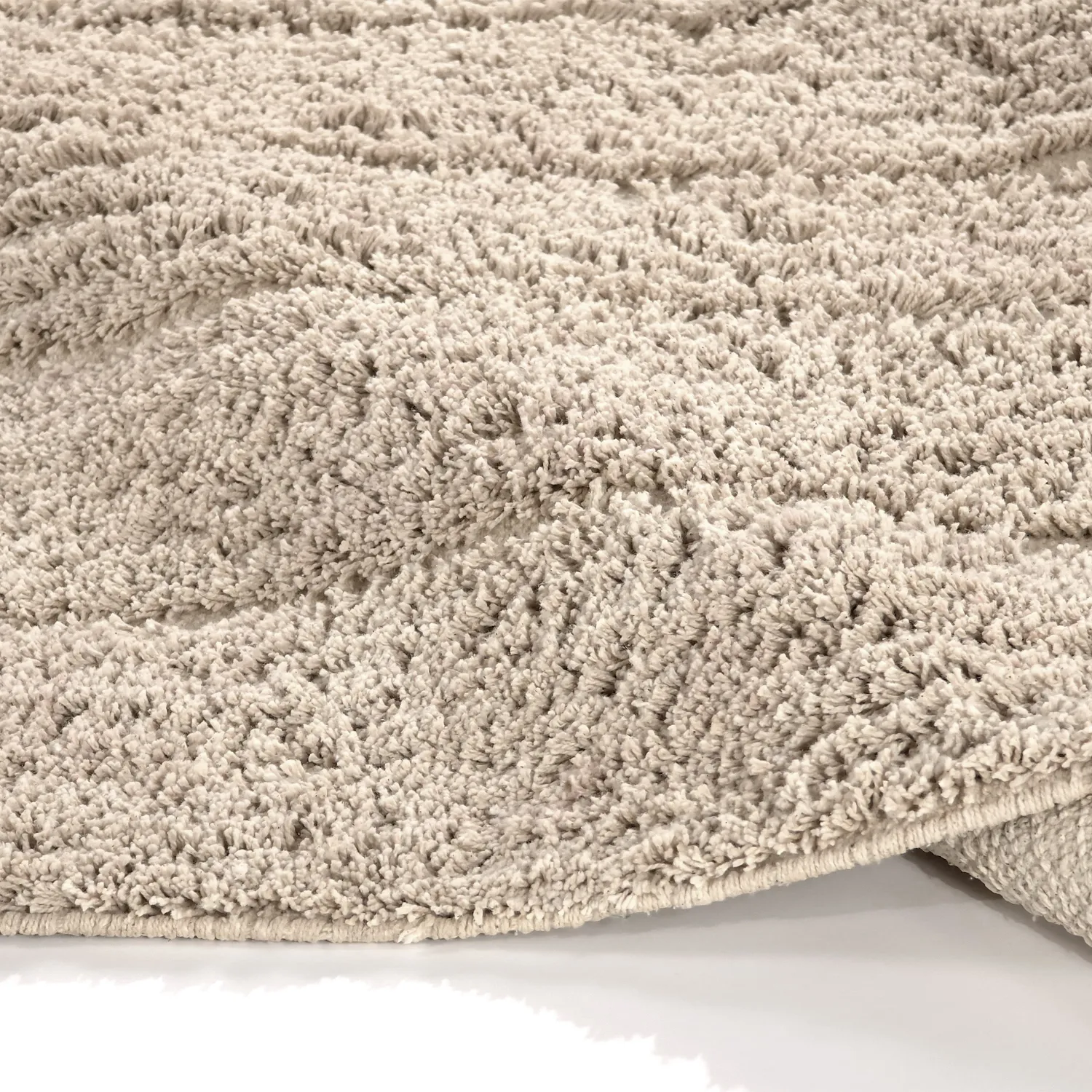 Hoogpolig vloerkleed - Farley Natural Cotton Shaggy (beige)