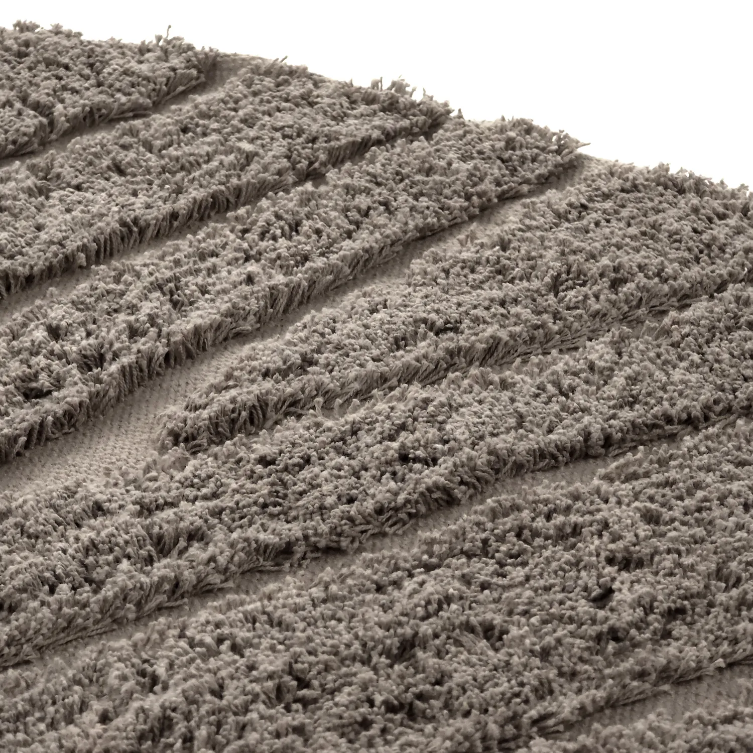 Ronde vloerkleden - Farley Natural Cotton Shaggy (taupe)