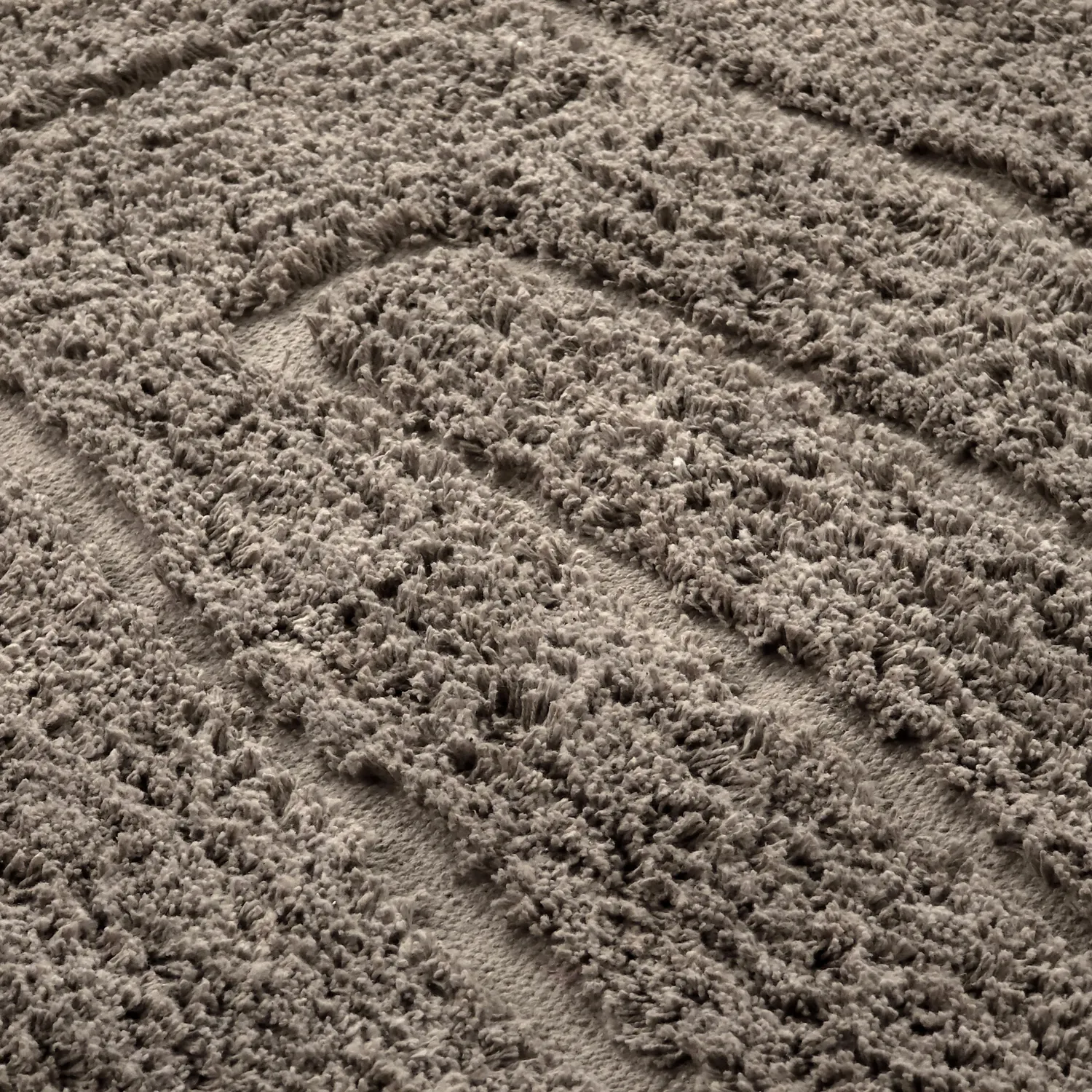 Ronde vloerkleden - Farley Natural Cotton Shaggy (taupe)