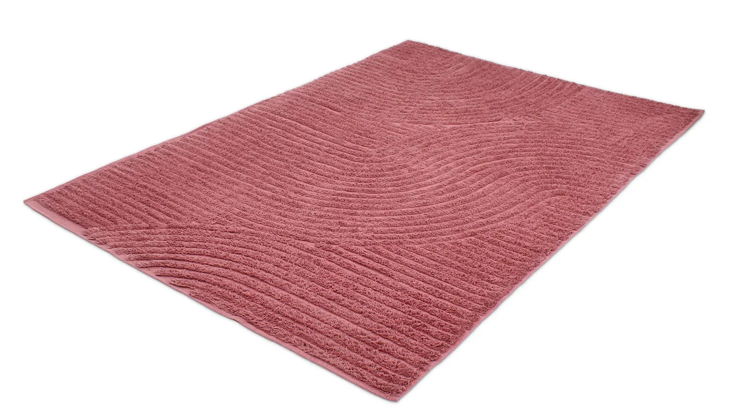 Hoogpolig vloerkleed - Halo Natural Cotton Shaggy (rood)