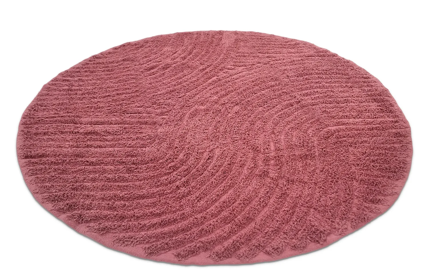 Ronde vloerkleden - Halo Natural Cotton Shaggy (rood)