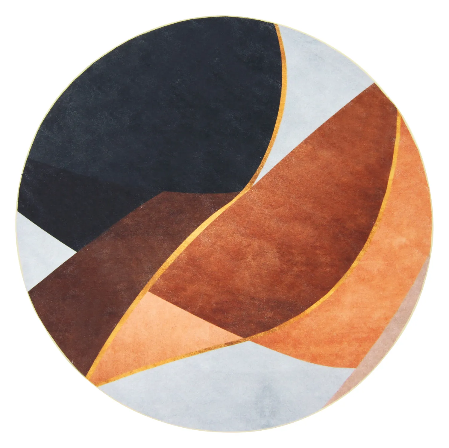 Ronde vloerkleden - Hazel (oranje/multi)