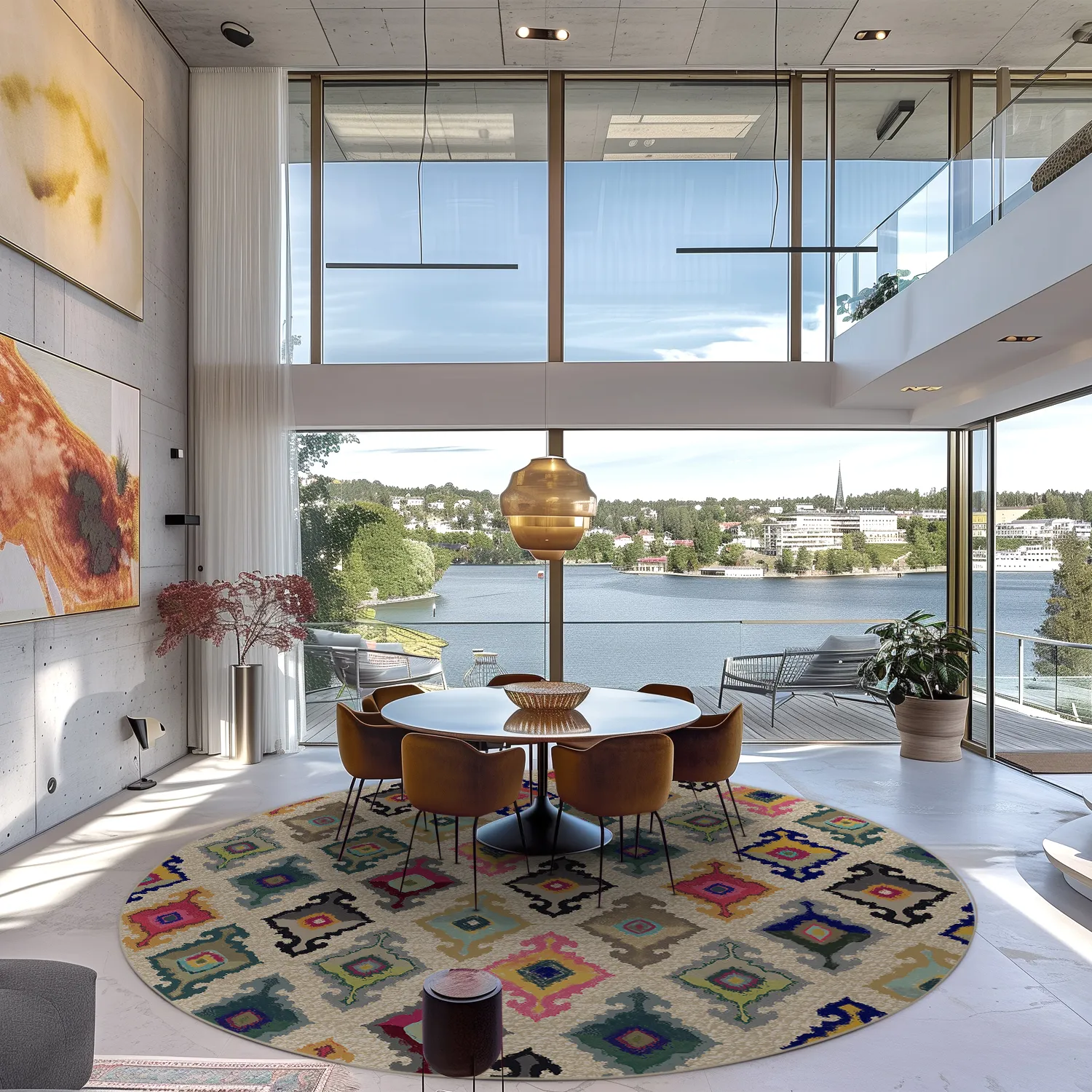 Rond vloerkleed - Isparta (multi)