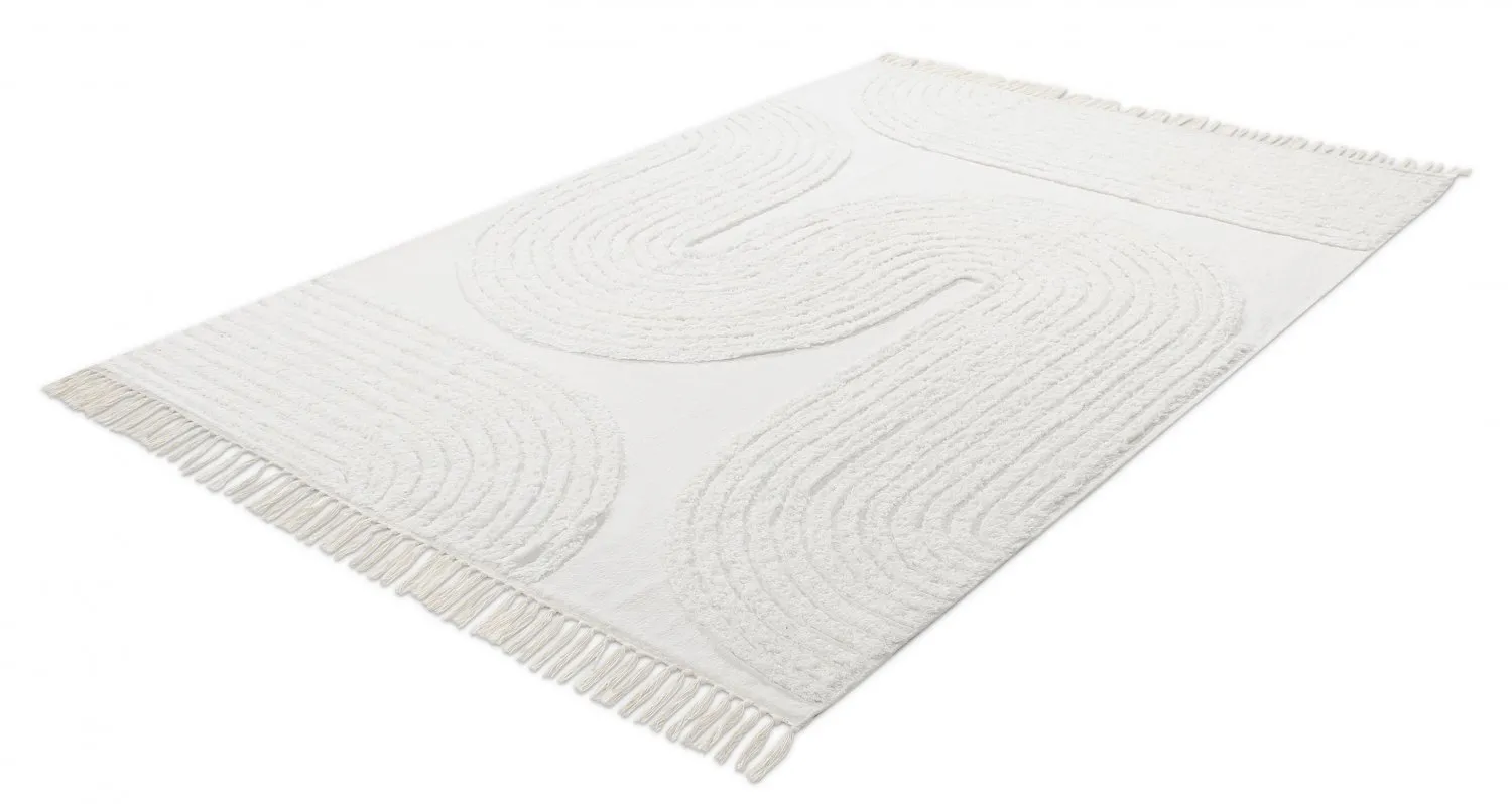 Hoogpolig vloerkleed - Jovie Natural Cotton Shaggy (offwhite)