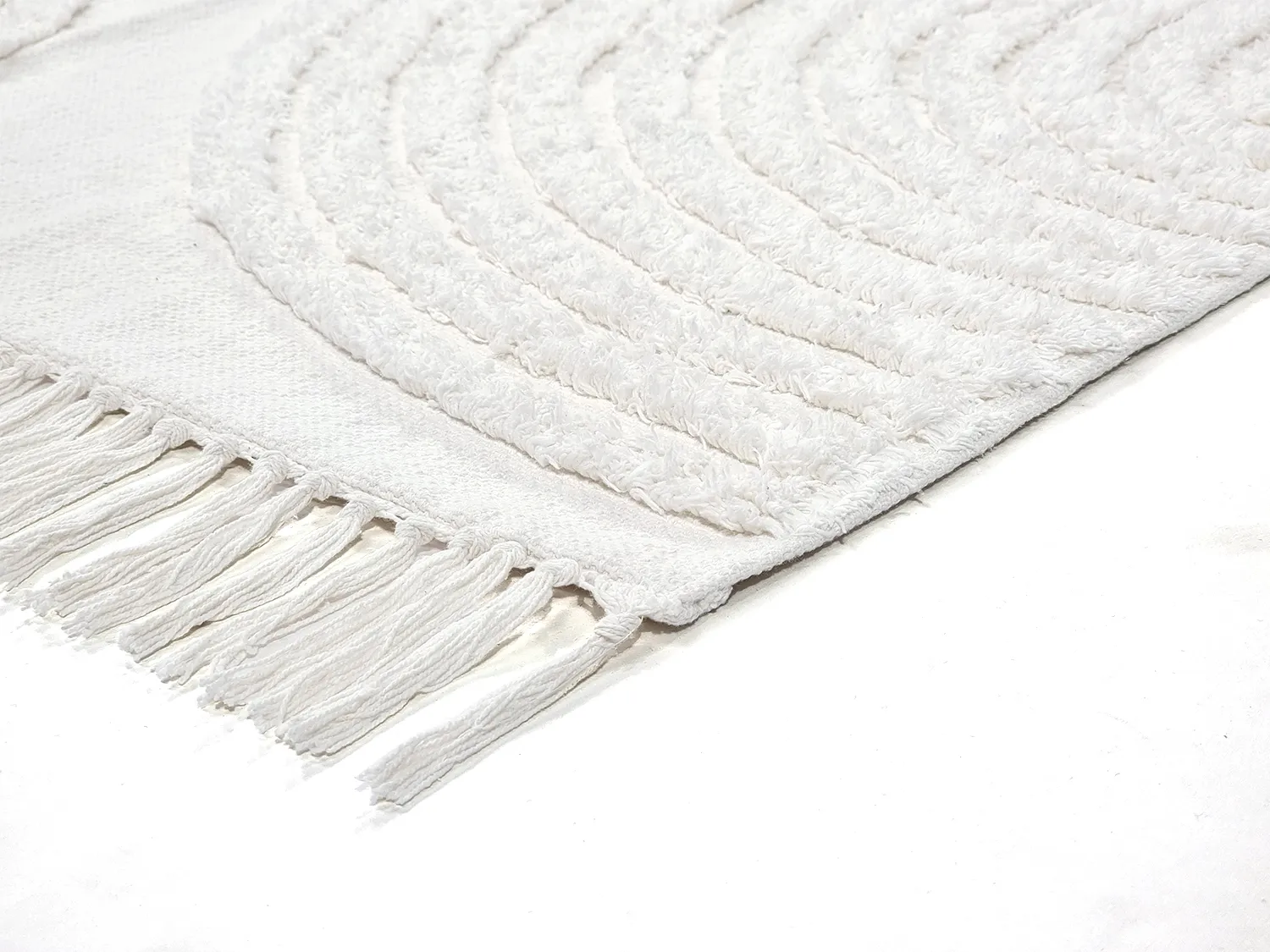 Hoogpolig vloerkleed - Jovie Natural Cotton Shaggy (offwhite)