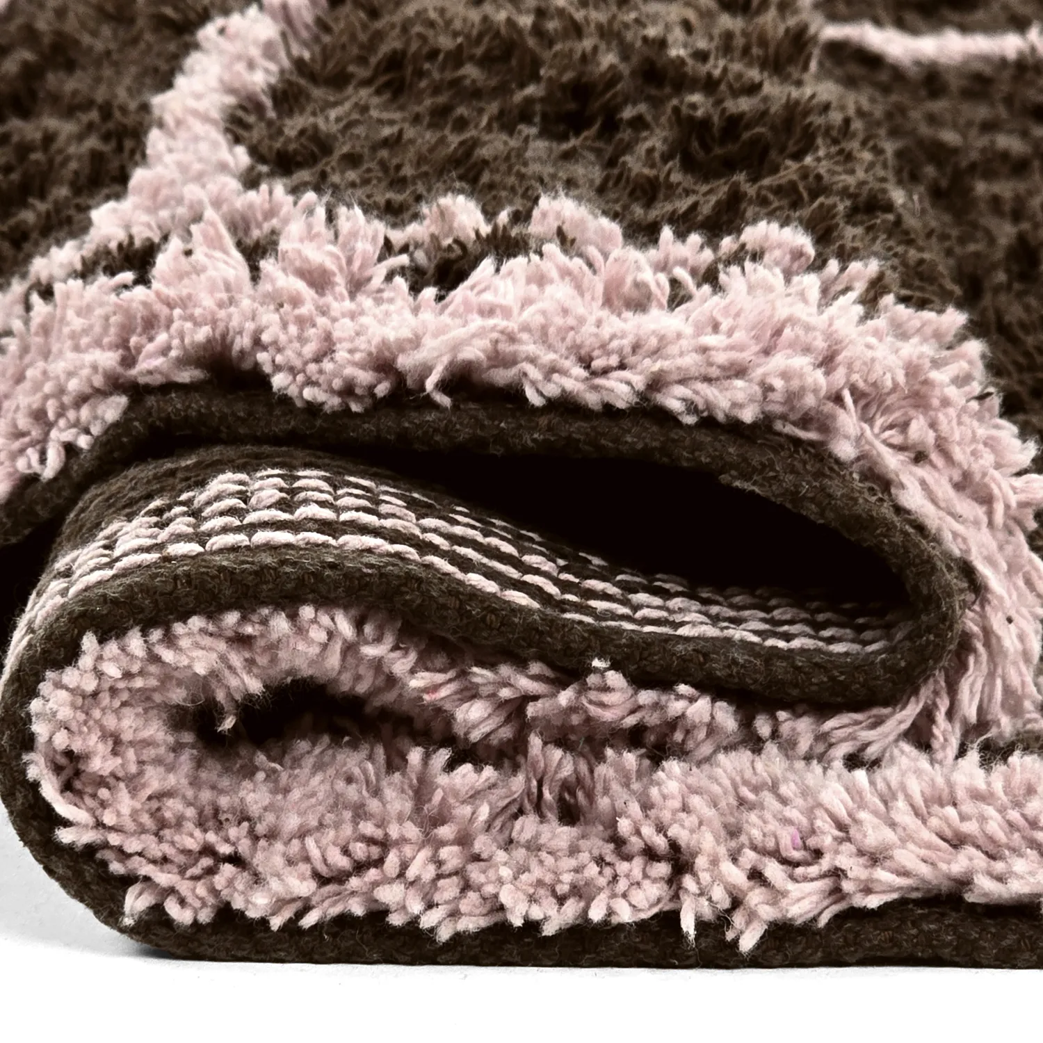 Rond vloerkleed - Lana Natural Cotton Shaggy (bruin)