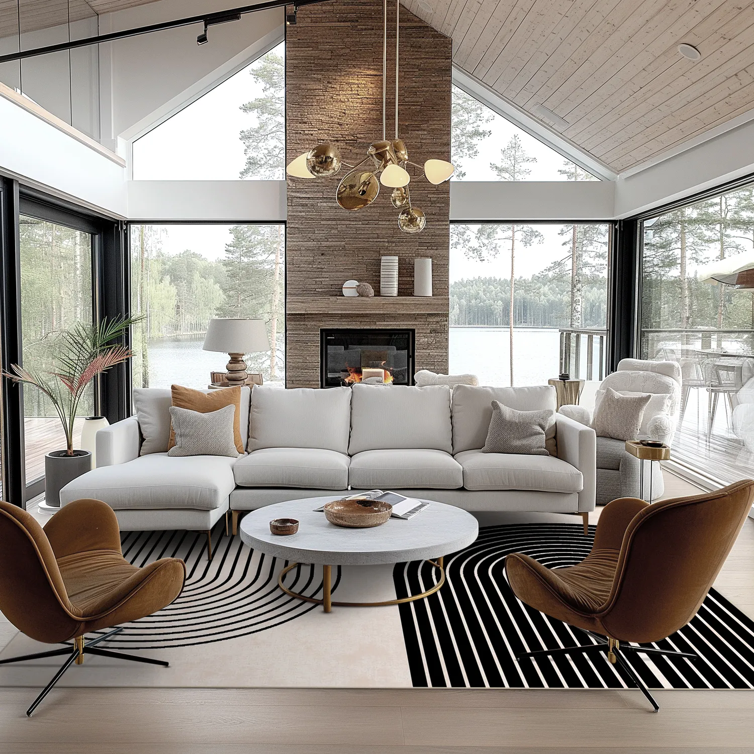 Wilton - Lecce (zwart/beige)