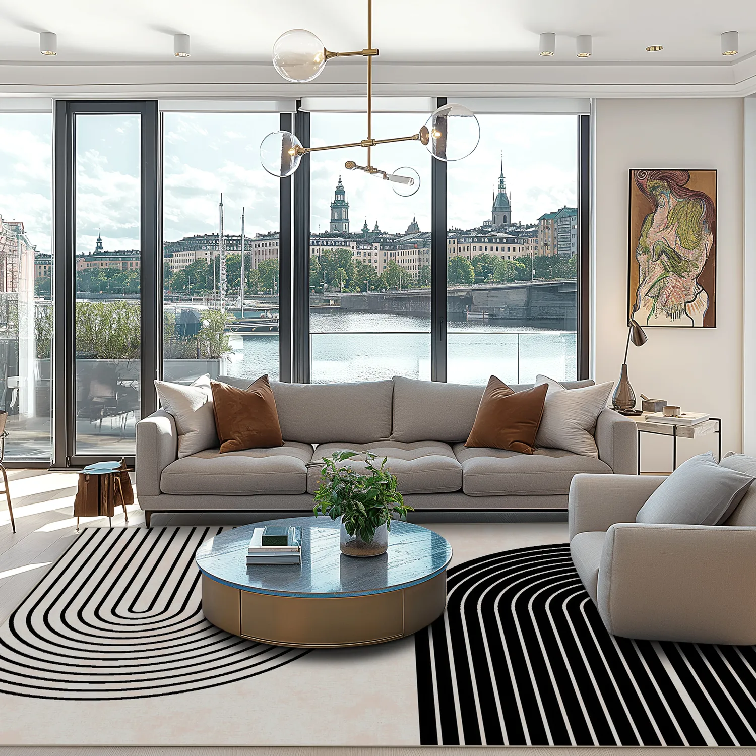 Wilton - Lecce (zwart/beige)