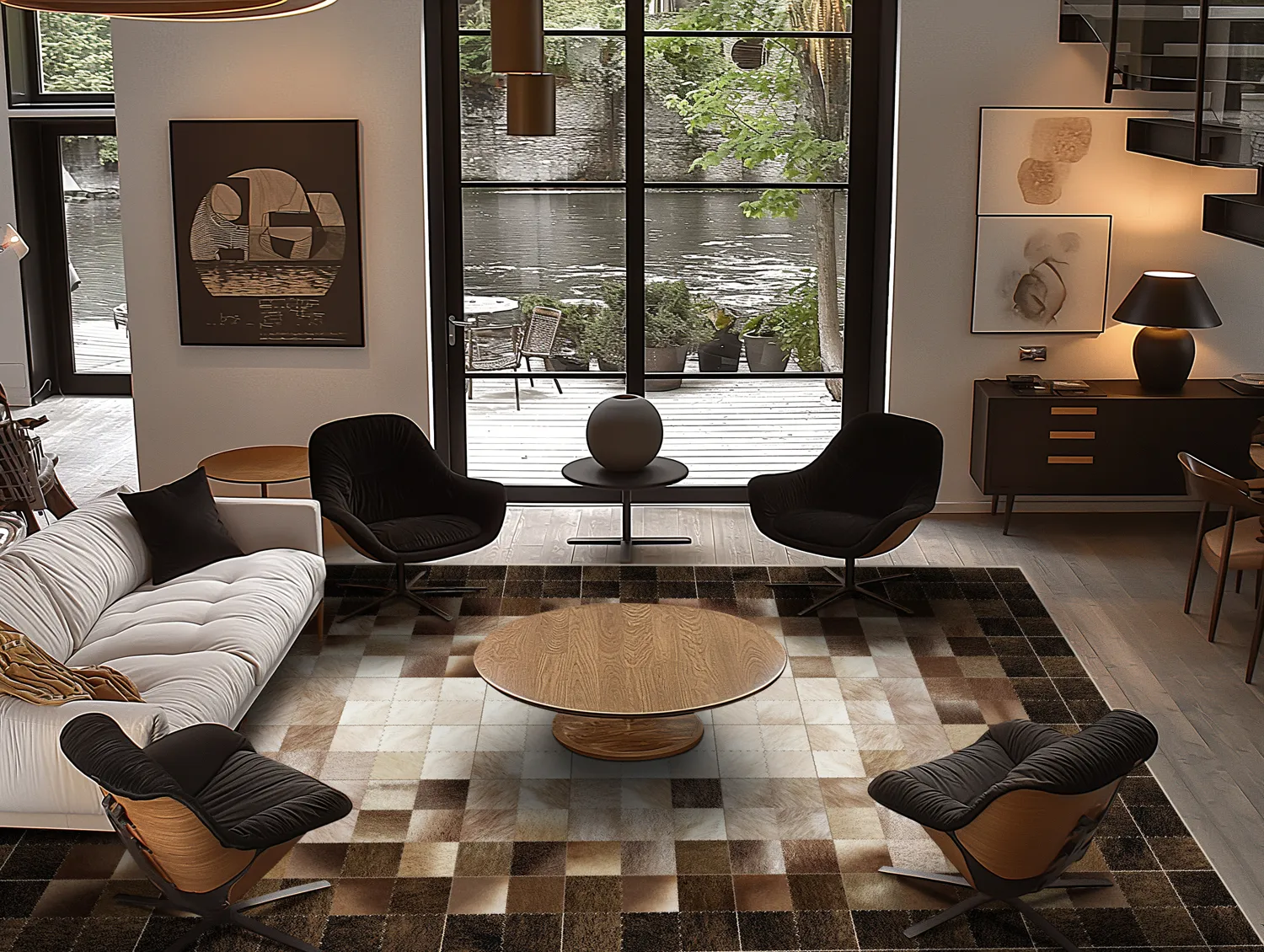 Wilton - Livada (bruin/multi)