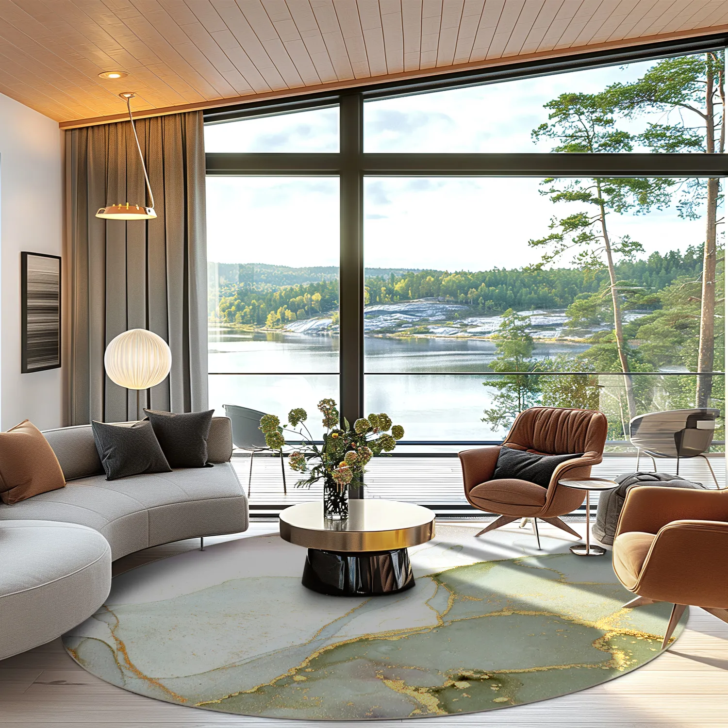 Rond vloerkleed - Livata (multi)