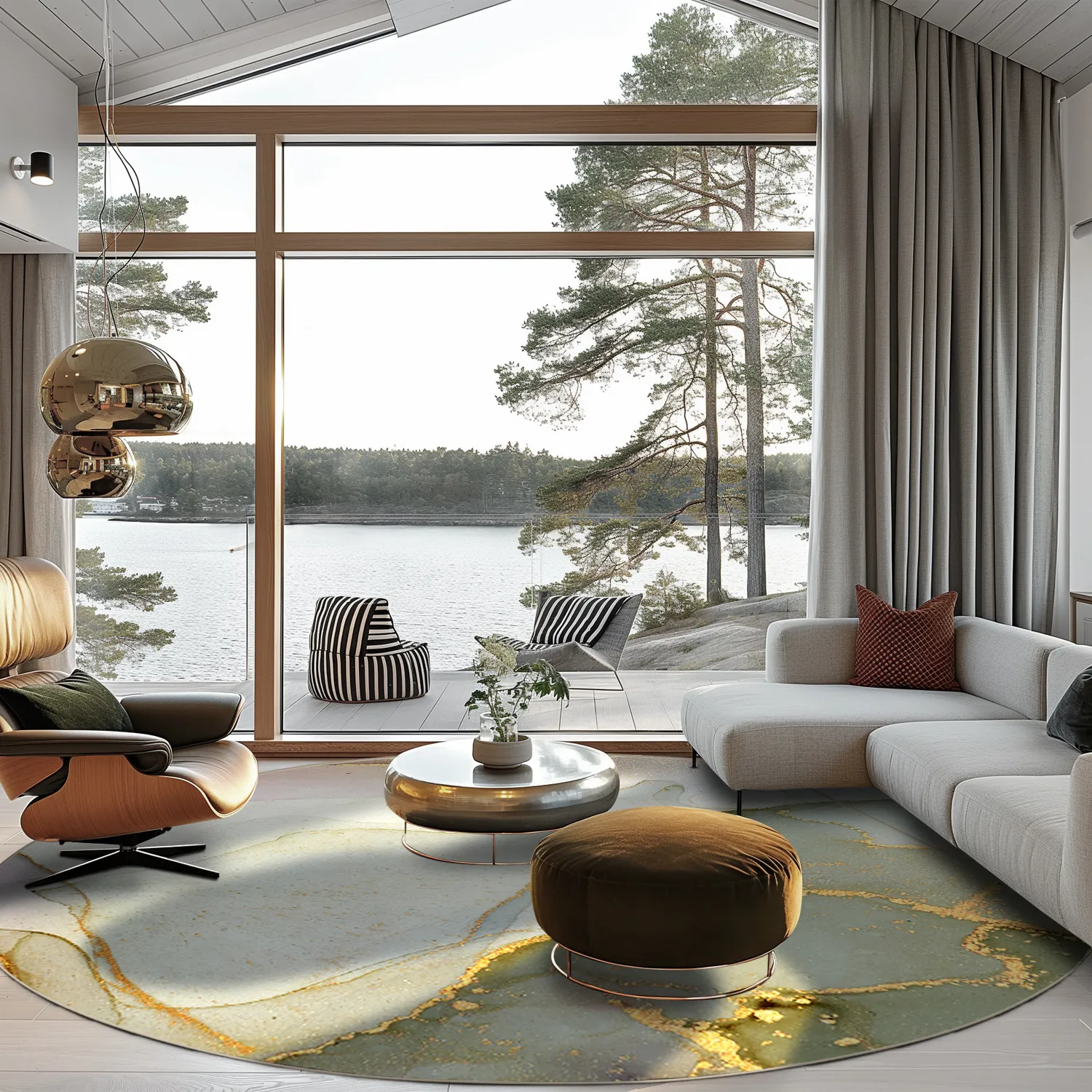 Rond vloerkleed - Livata (multi)