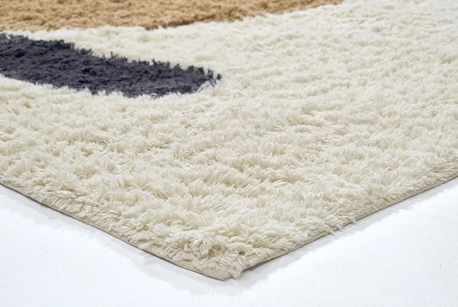 Hoogpolig vloerkleed - Mantona Natural Cotton Shaggy (multi)