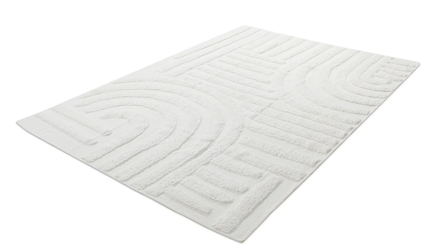 Hoogpolig vloerkleed - Margo Natural Cotton Shaggy (offwhite)