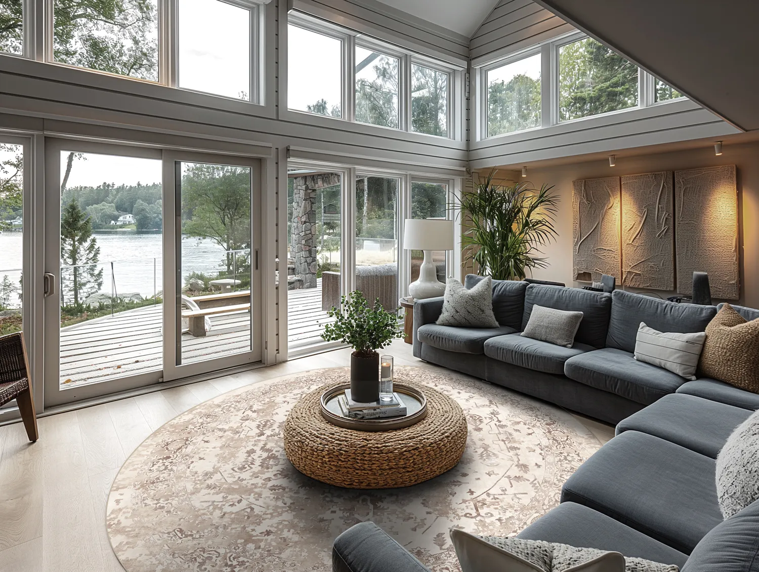 Rond vloerkleed - Mateur (beige)