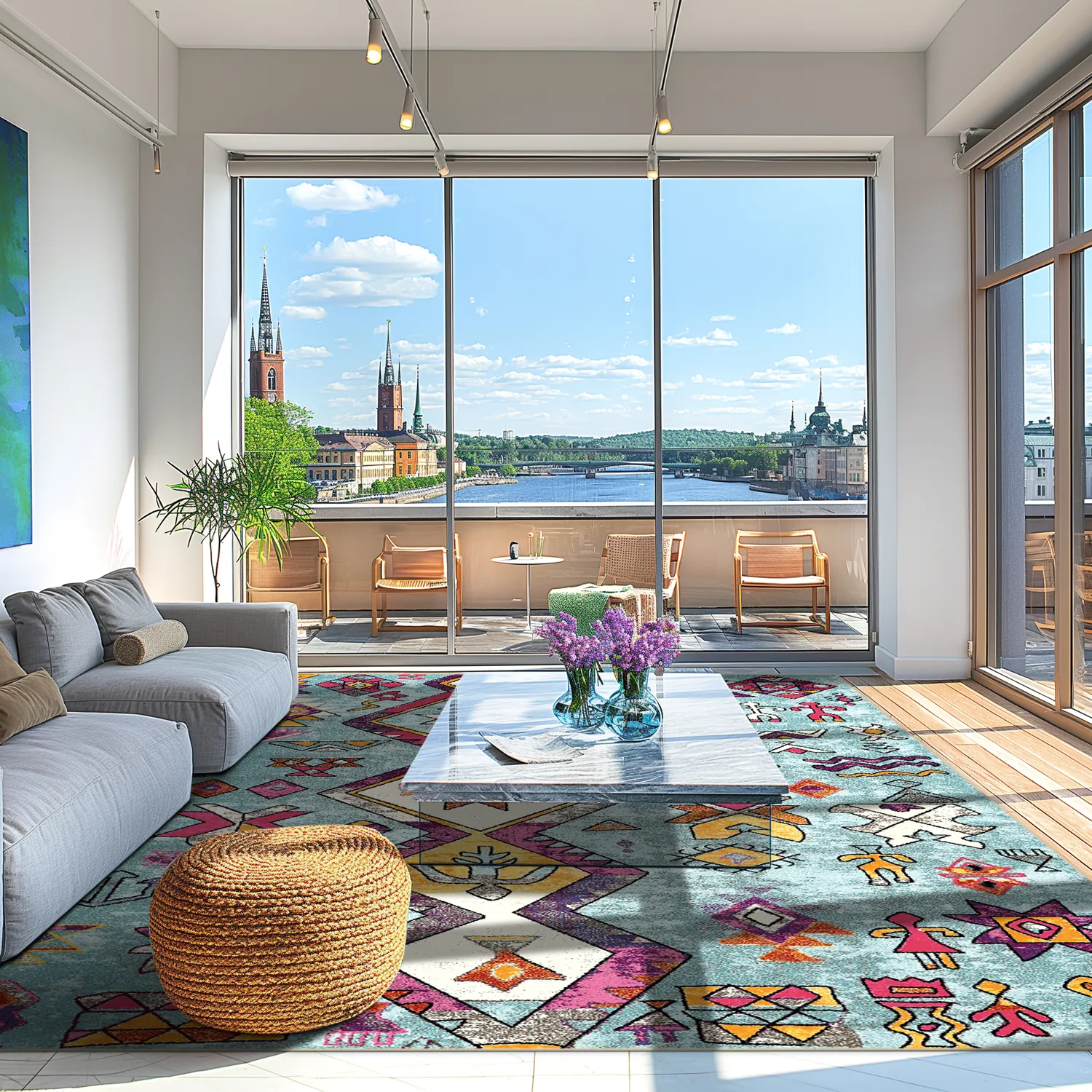 Wilton - Misare (blauw/multi)