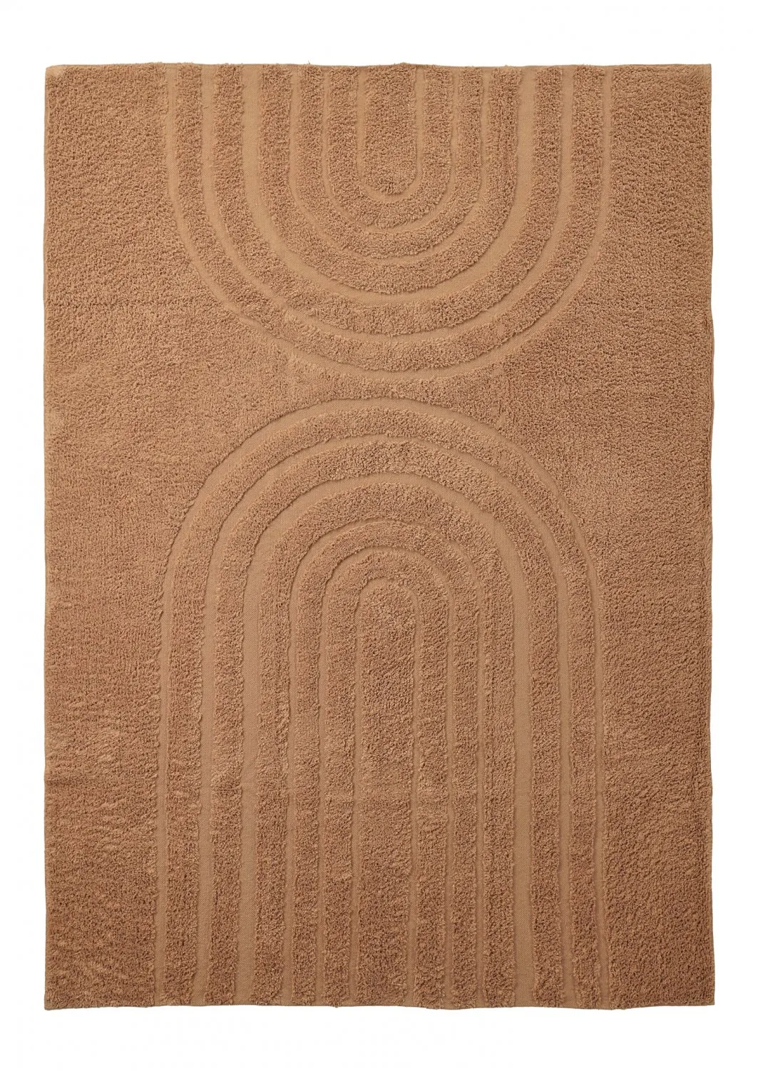 Hoogpolig vloerkleed - Navarra Natural Cotton Shaggy (beige)