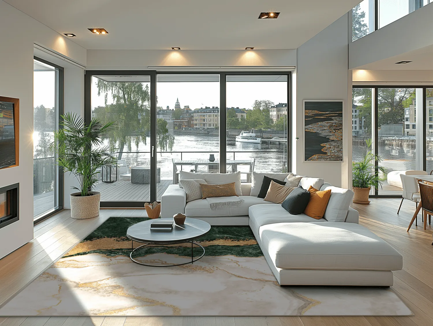 Wilton - Padova (groen/wit/goud)