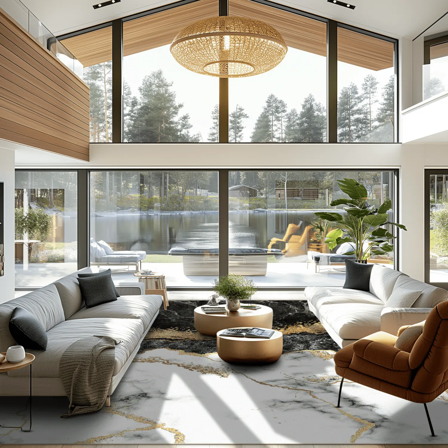 Wilton - Padova (zwart/wit/goud)