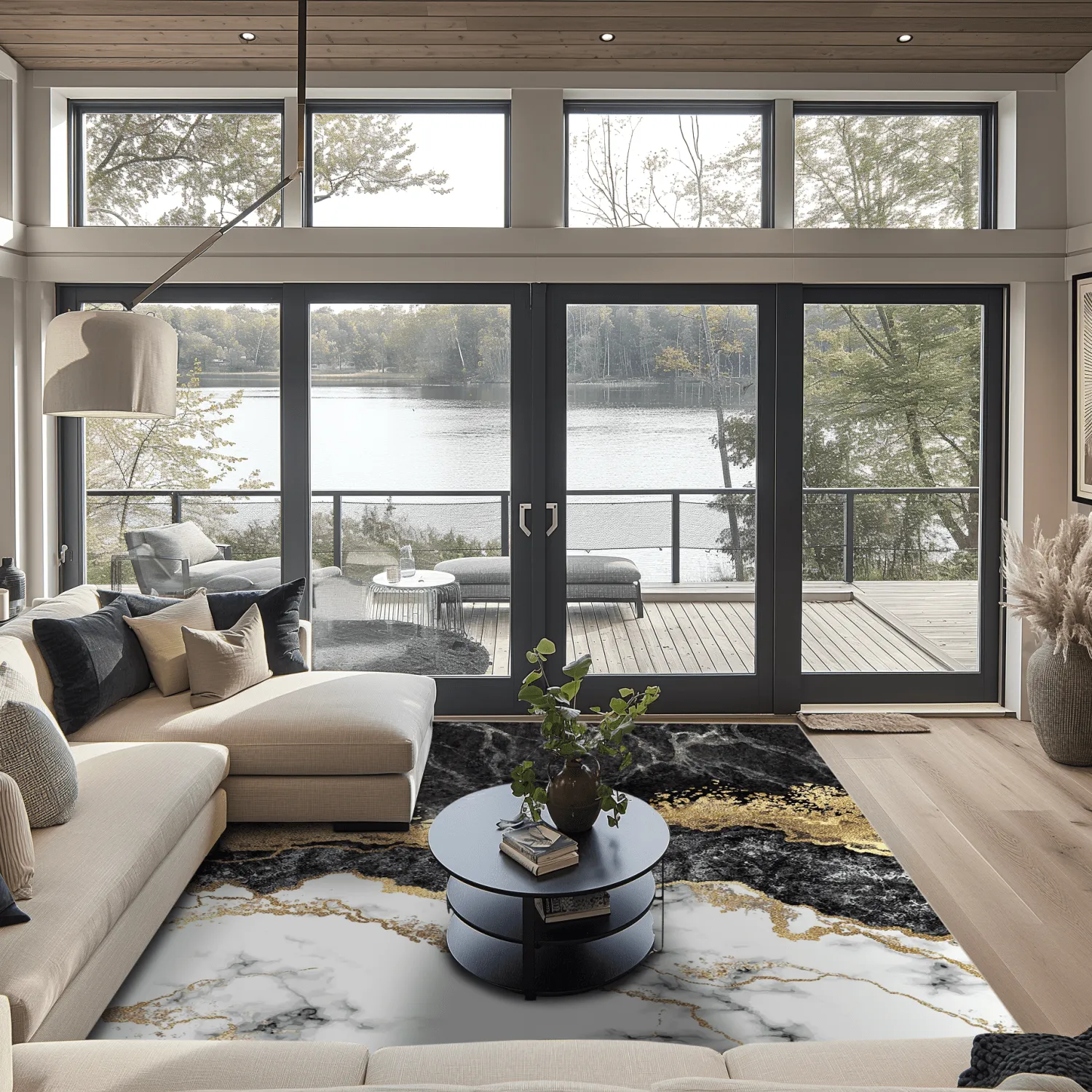 Wilton - Padova (zwart/wit/goud)