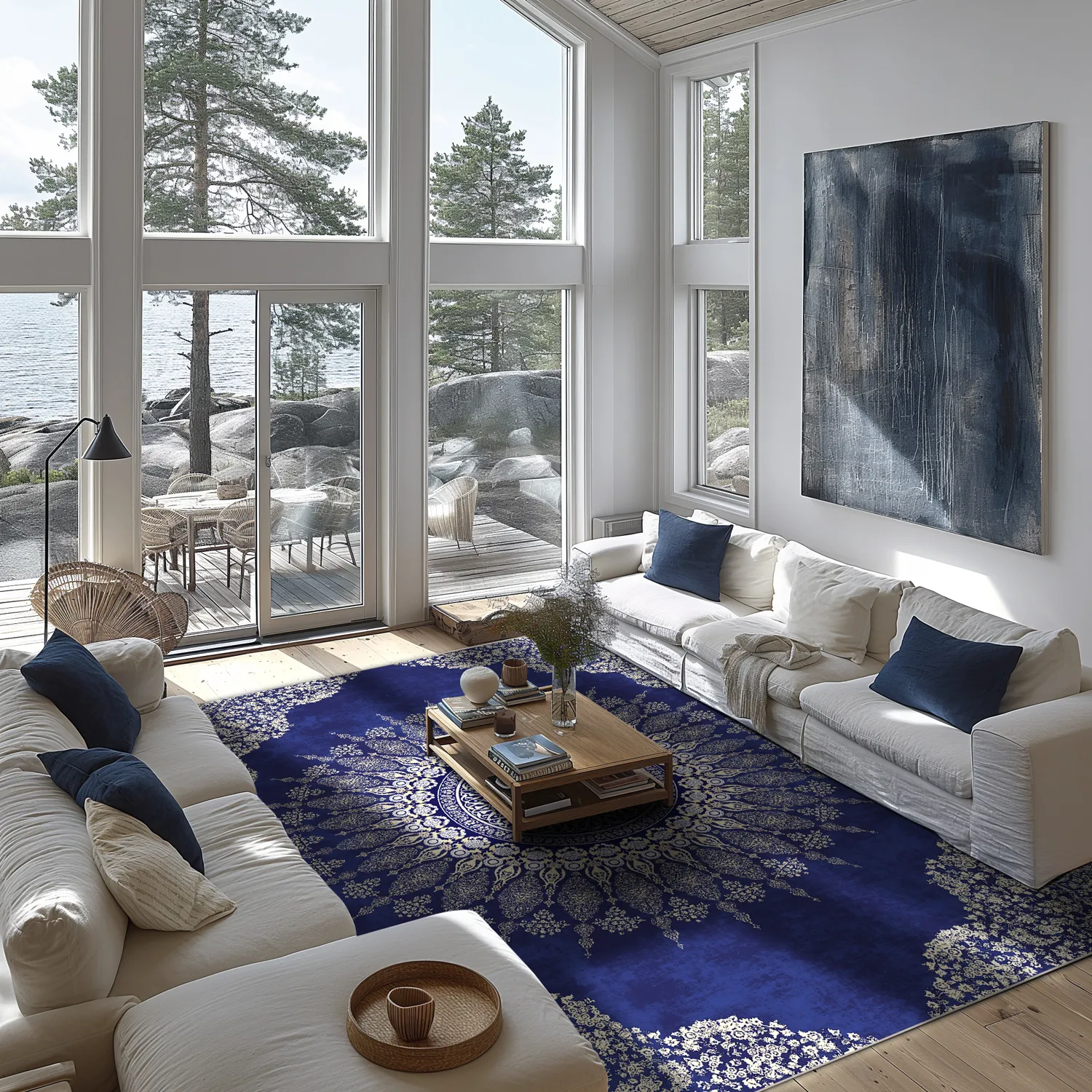 Wilton - Sandrigo (blauw/beige)