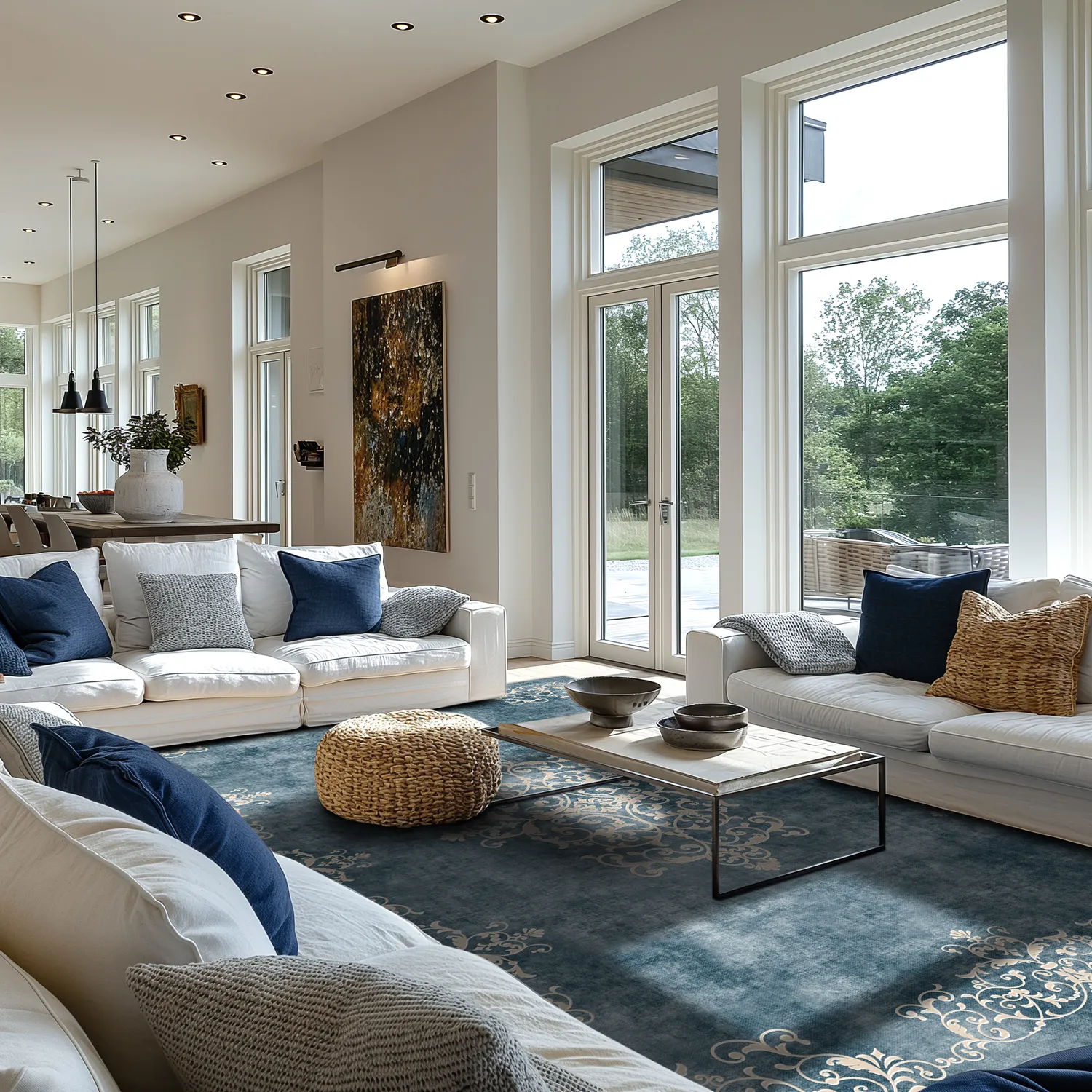 Wilton - Santi (blauw/beige)