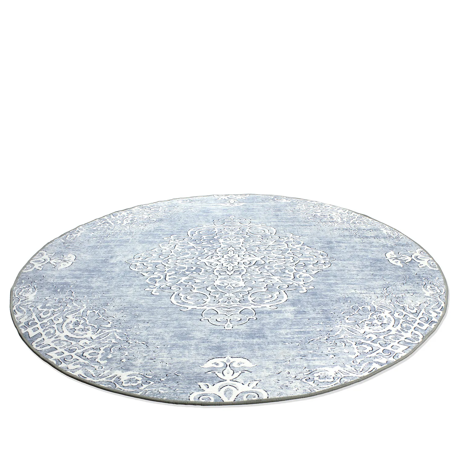 Rond vloerkleed - Santi (blauw)